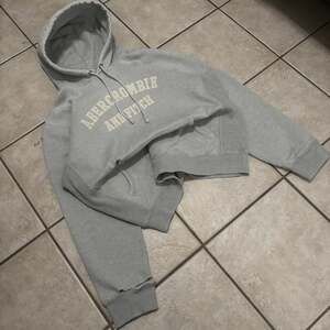 VINTAGE Abercrombie & Fitch Hoodie Mens XL Gray Heavyweight Sweatshirt Y2K